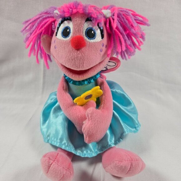 Sesame Street‎ Abby Cadabby Plush Doll With Wings & Flower In Hand - Picture 1 of 8